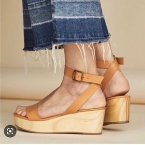 Nisolo- Sarita Wedge Sandals- Tan